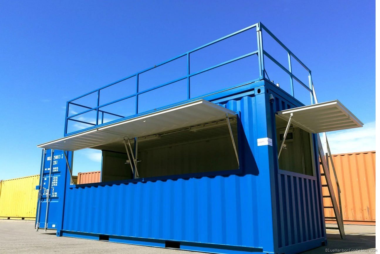 20FT STORE CONTAINER WITH ROOF TERRACE